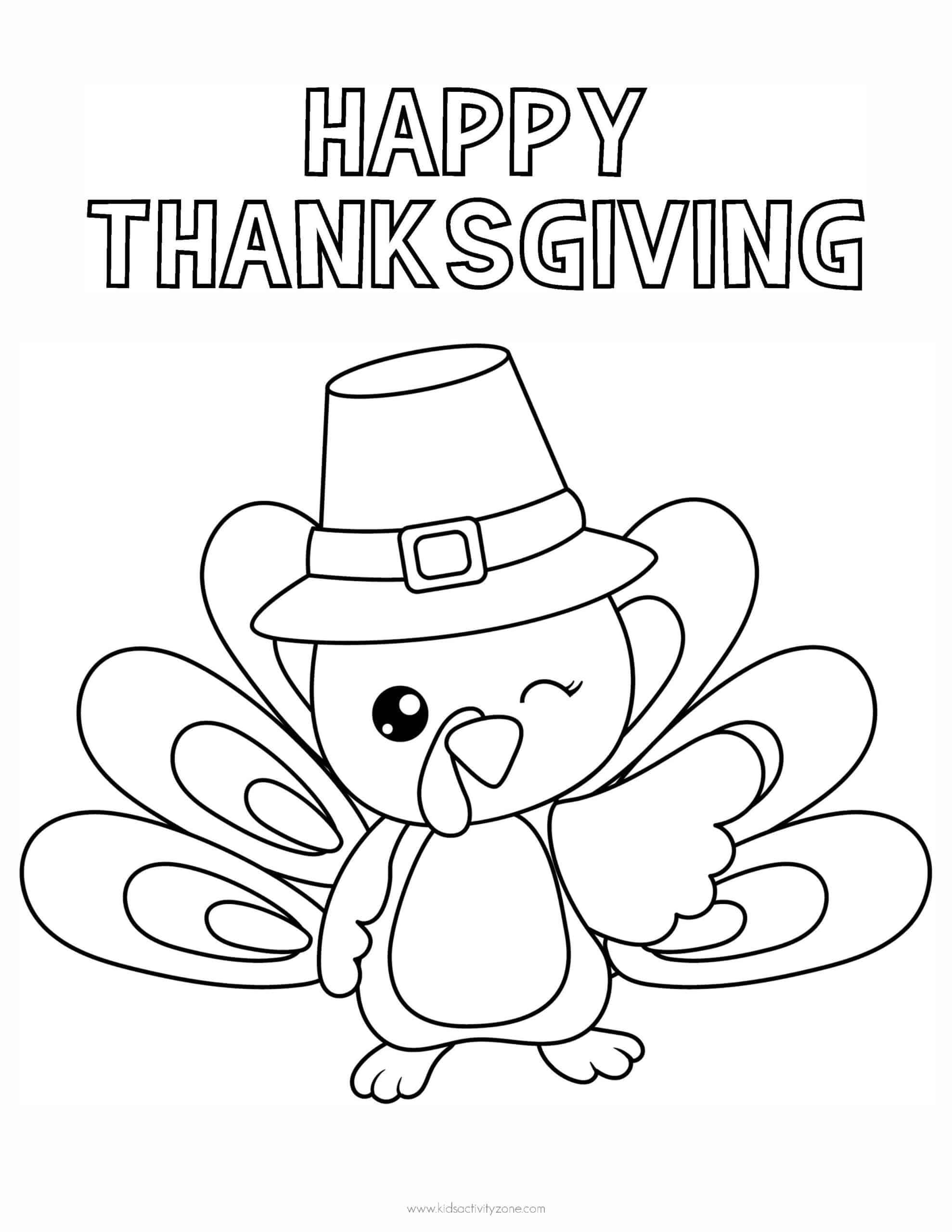 Thanksgiving coloring pages