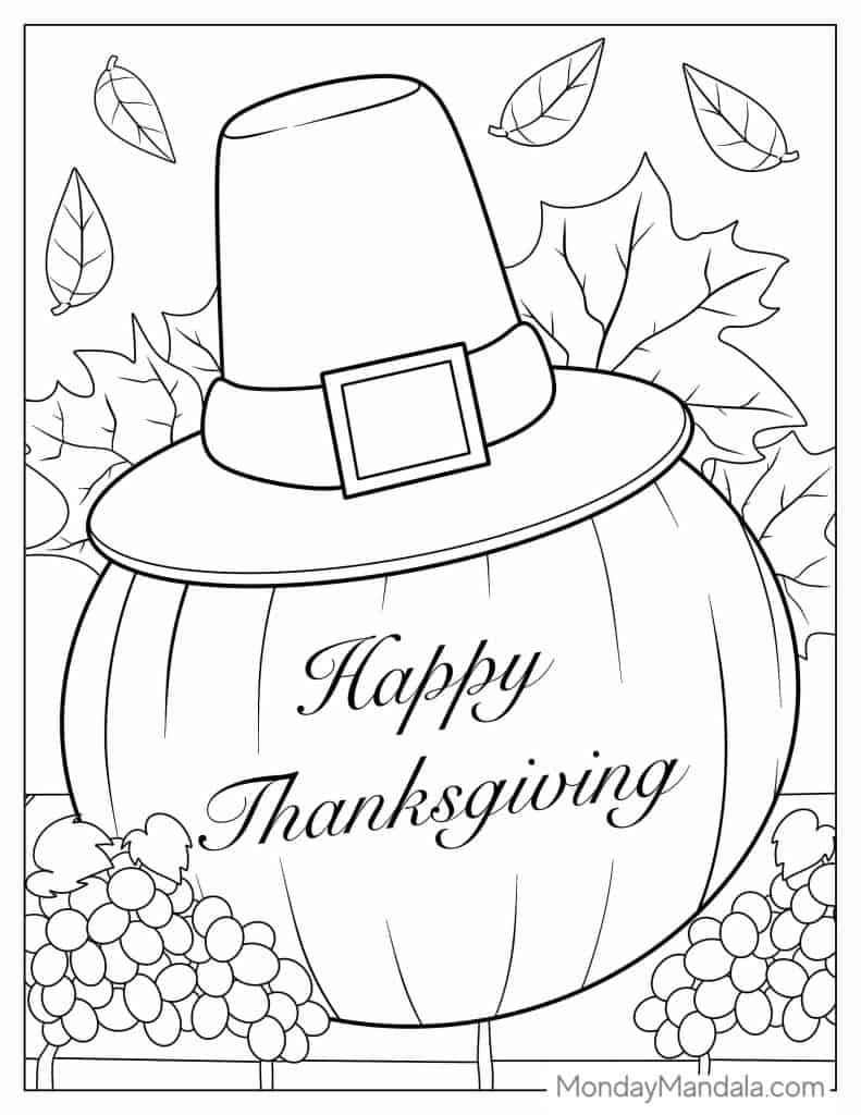 Pumpkin coloring pages free pdf printables