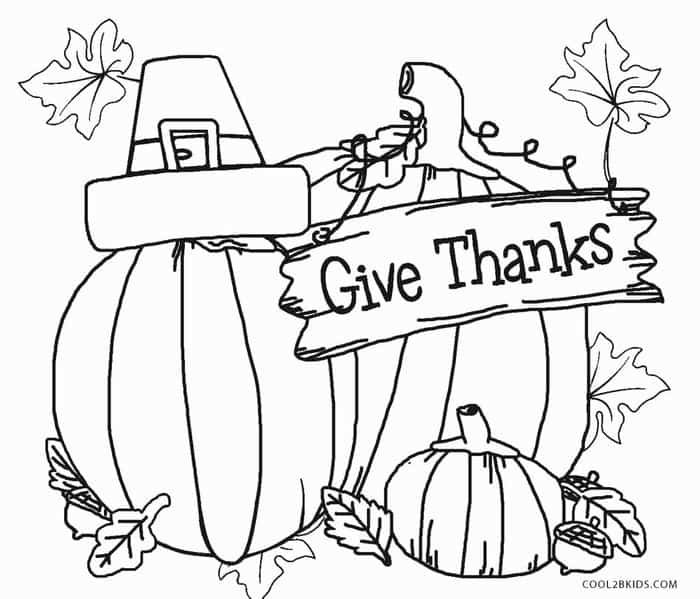 Festive thanksgiving pumpkin coloring sheets