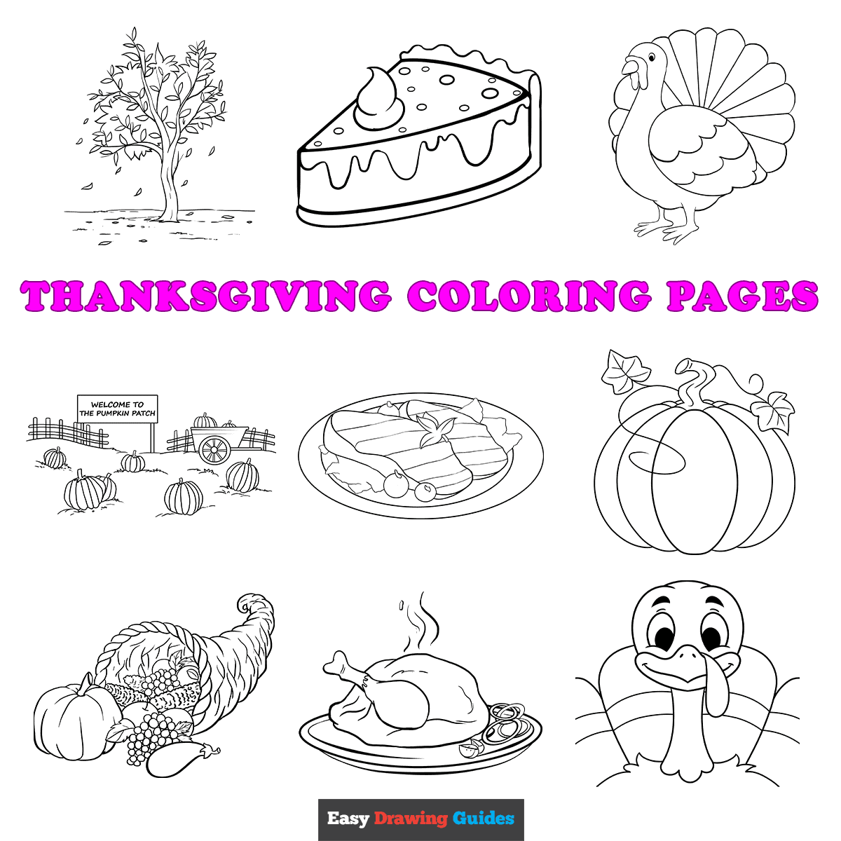 Free printable thanksgiving coloring pages for kids