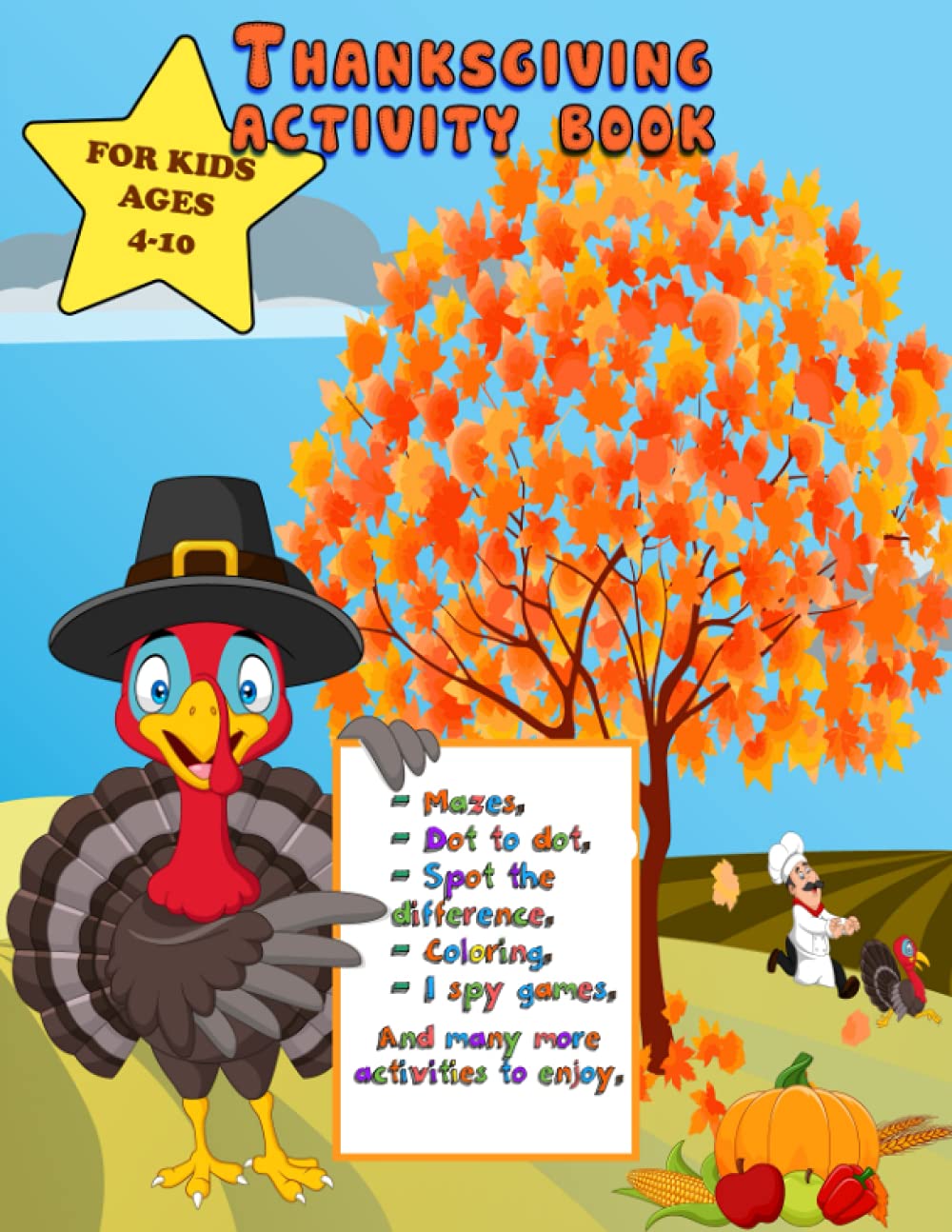 Buy thanksgiving activity book for kids ages