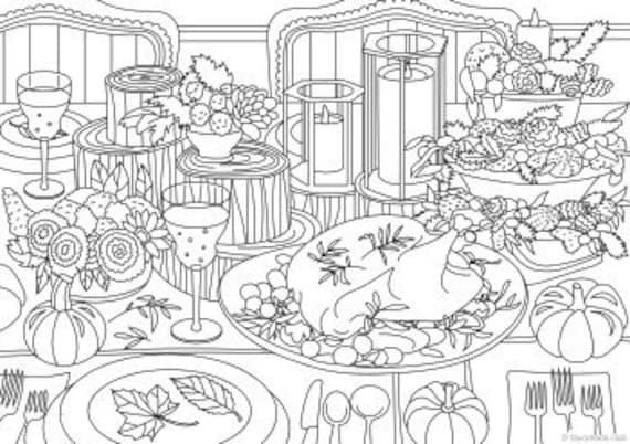 Thanksgiving printable adult coloring page from favoreads coloring book pages for adults and kids coloring sheets colouring designs