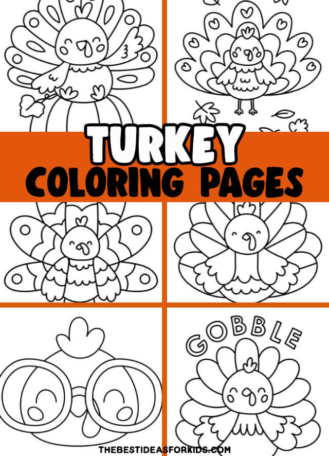 Turkey coloring pages free printables