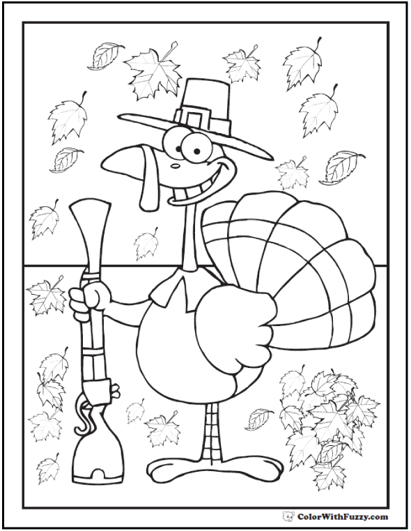 Thanksgiving turkey coloring