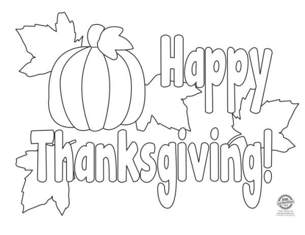 Thanksgiving coloring pages for kids â lesson plans