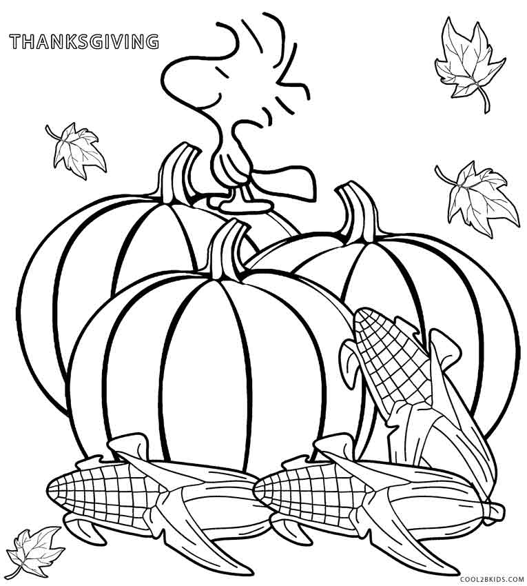 Coloring pages printable thanksgiving coloring pages