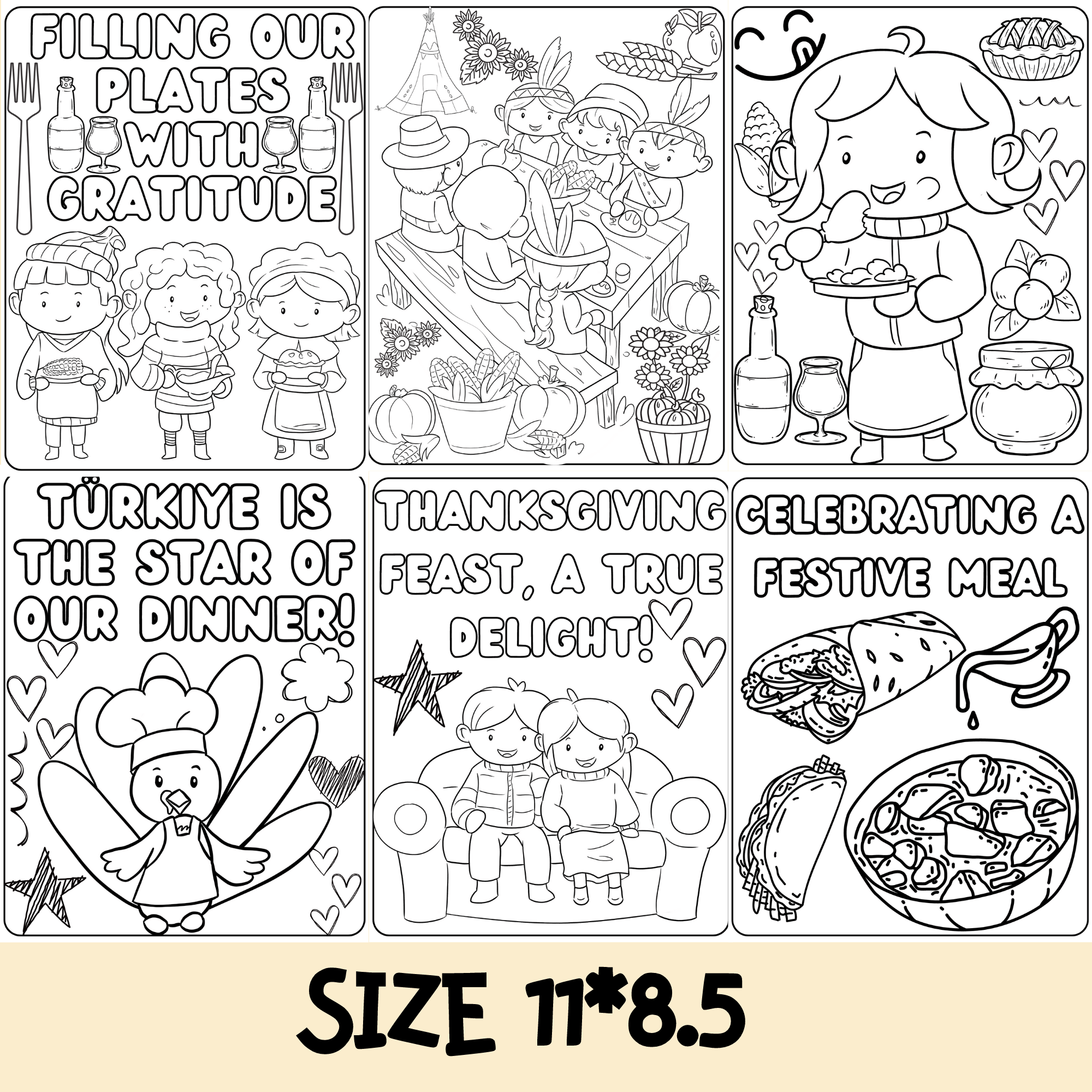 Family thanksgiving dinner coloring pages turkey day coloring sheets made by teachers