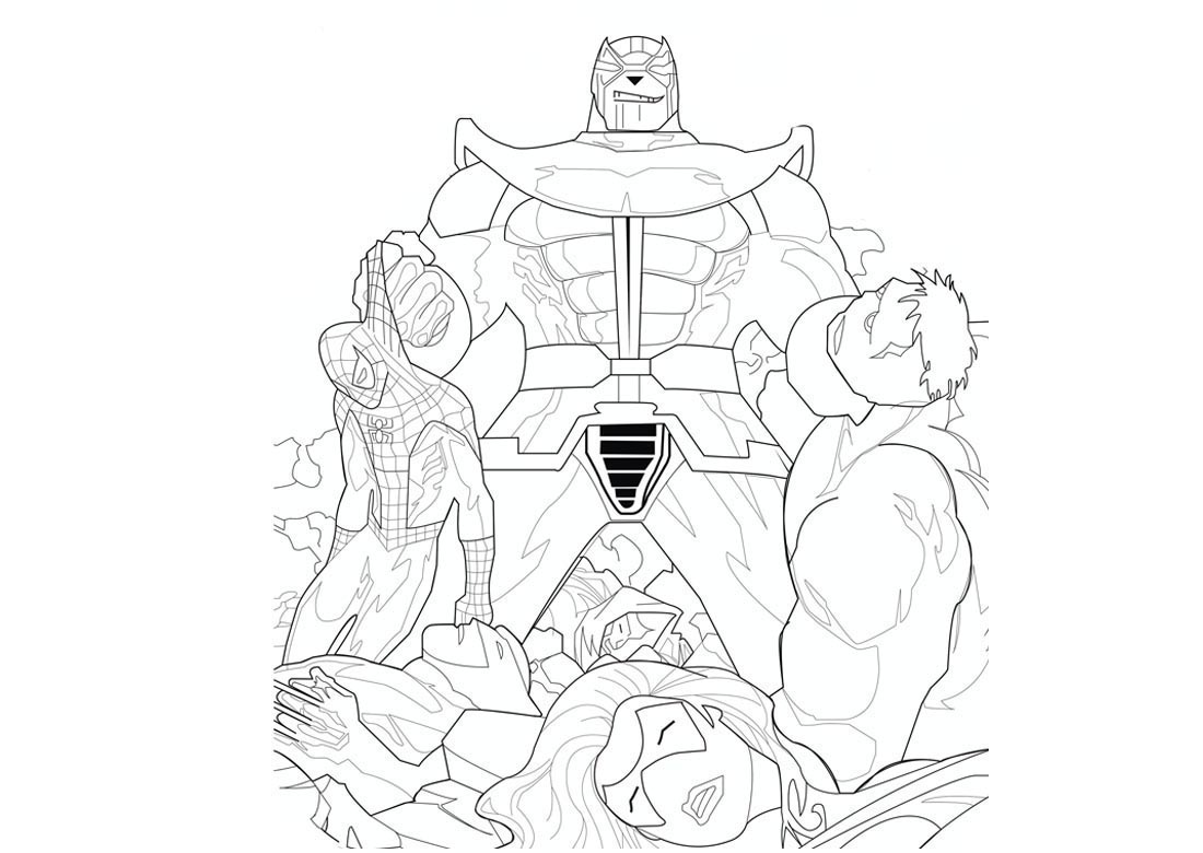 Thanos coloring pages