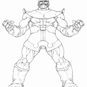 Thanos coloring pages printable for free download