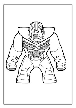 Titans thanos printable coloring pages collection for marvel enthusiasts