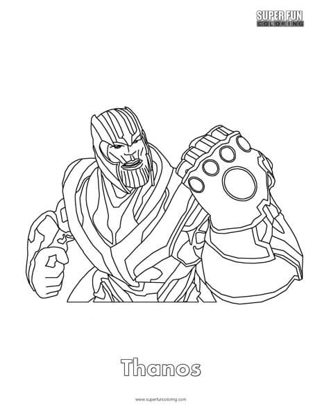 Thanos fortnite coloring page