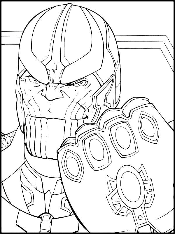 Thanos coloring pages free printable coloring pages