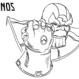 Thanos coloring pages printable for free download