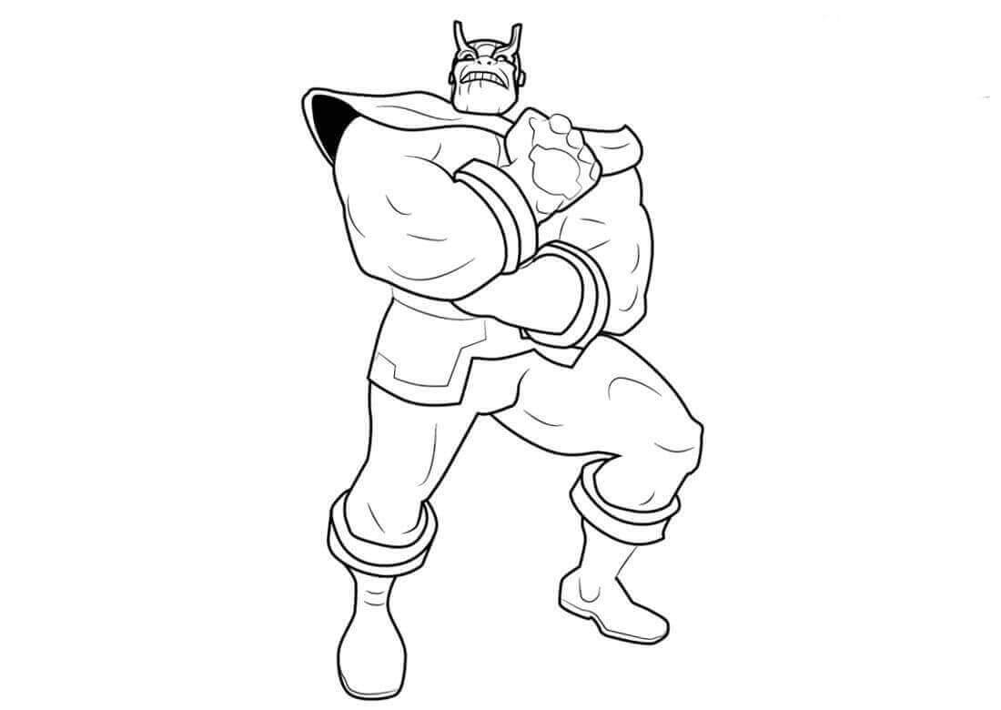 Thanos coloring pages printable