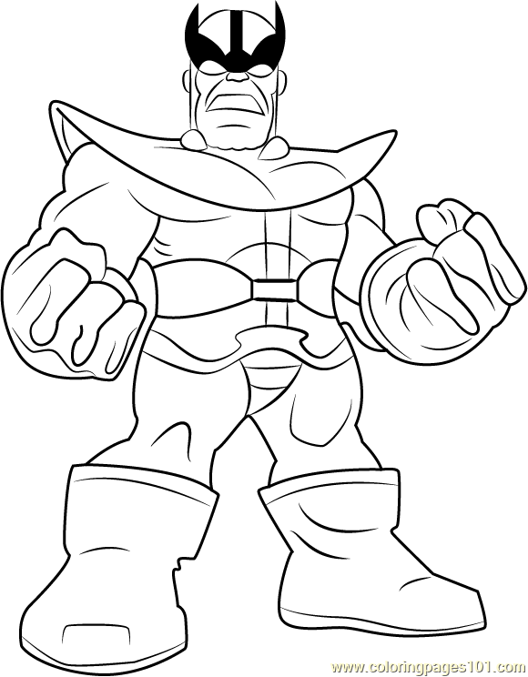 Thanos coloring page for kids