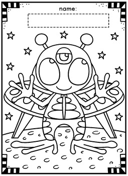 Space mission coloring pages the solar system preschool kindergarten