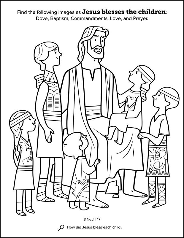 Kids having fun with new book of mormon stories coloring book