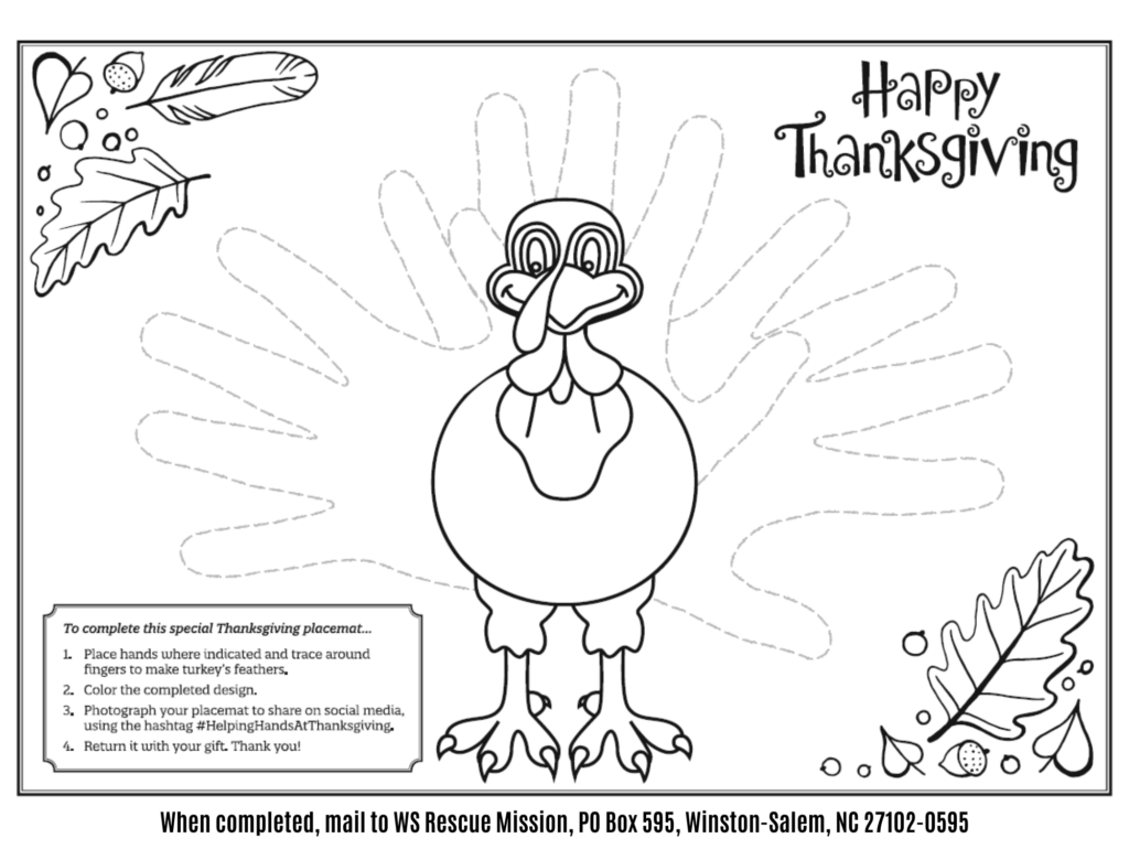 Thanksgiving coloring contest