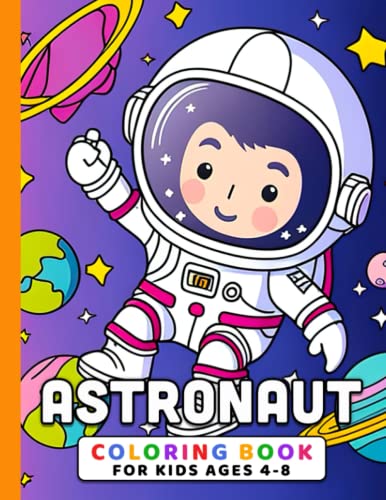 Astronaut coloring book for kids ages