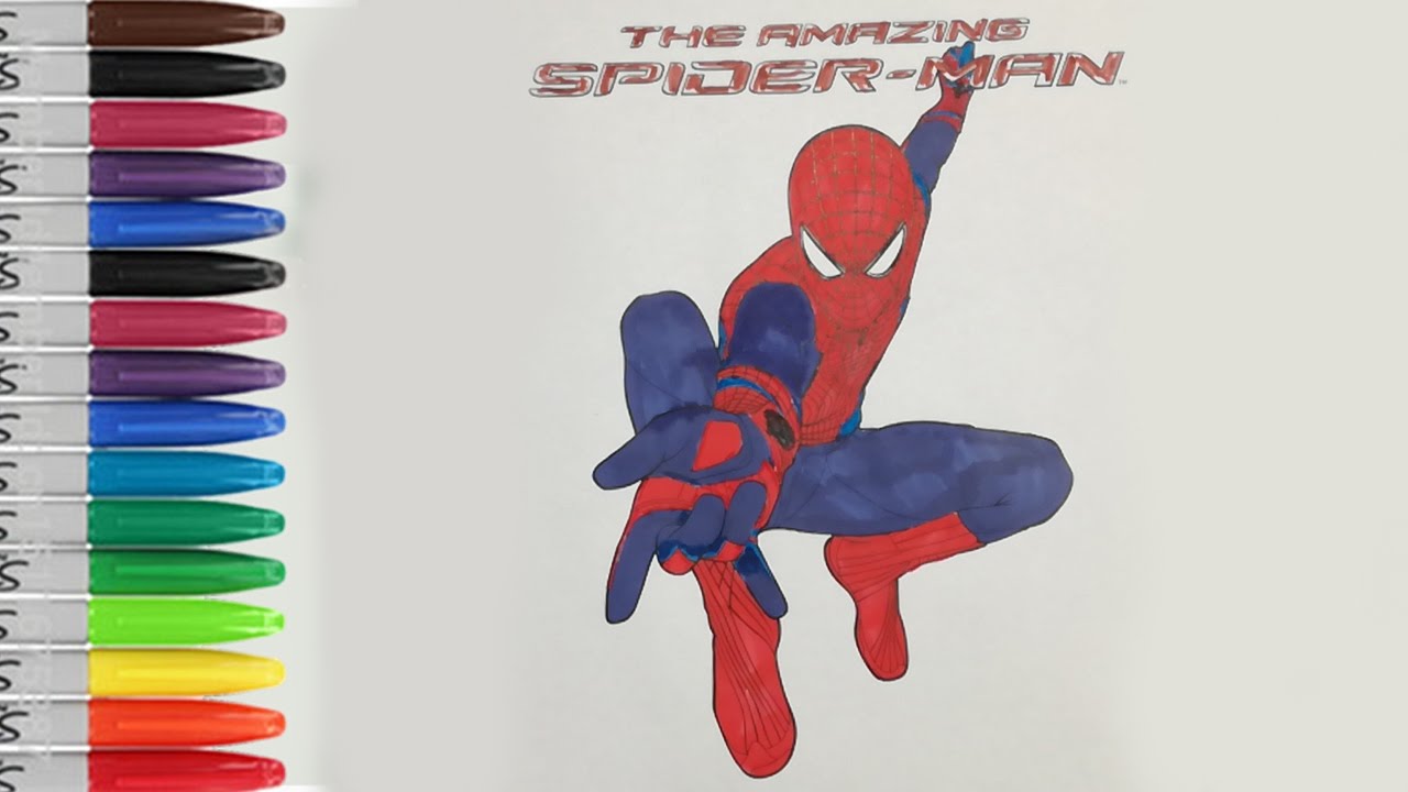 The amazing spiderman coloring pages lets show spiderman fun pages sailany coloring kids