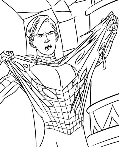 Updated spiderman coloring pages