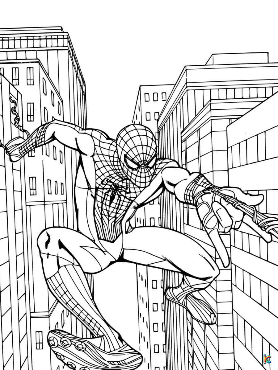 Spiderman coloring pages â