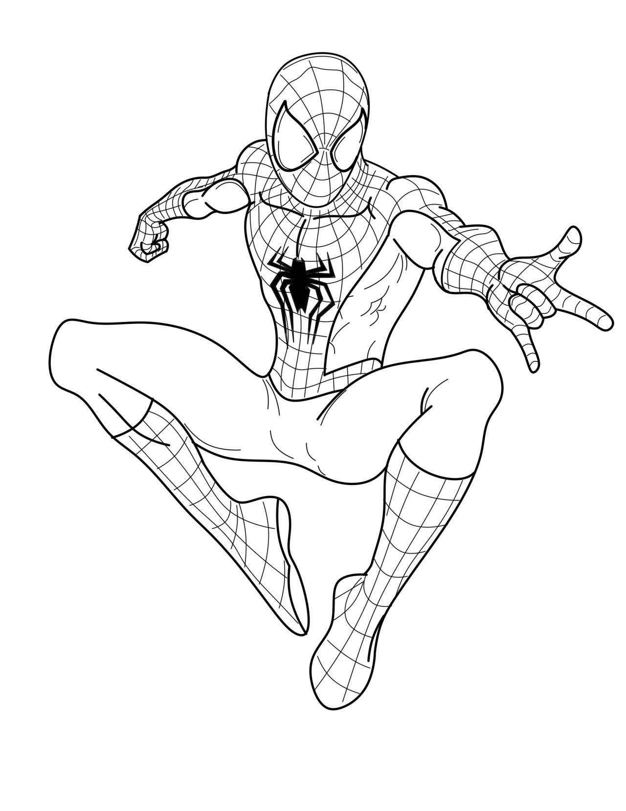 Lineart amazing spider man andrew garfield by nakajimaarts on