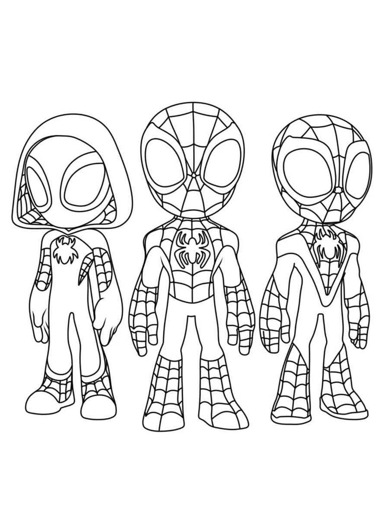 Spidey and his amazing friends coloring pages by coloringpageswk on