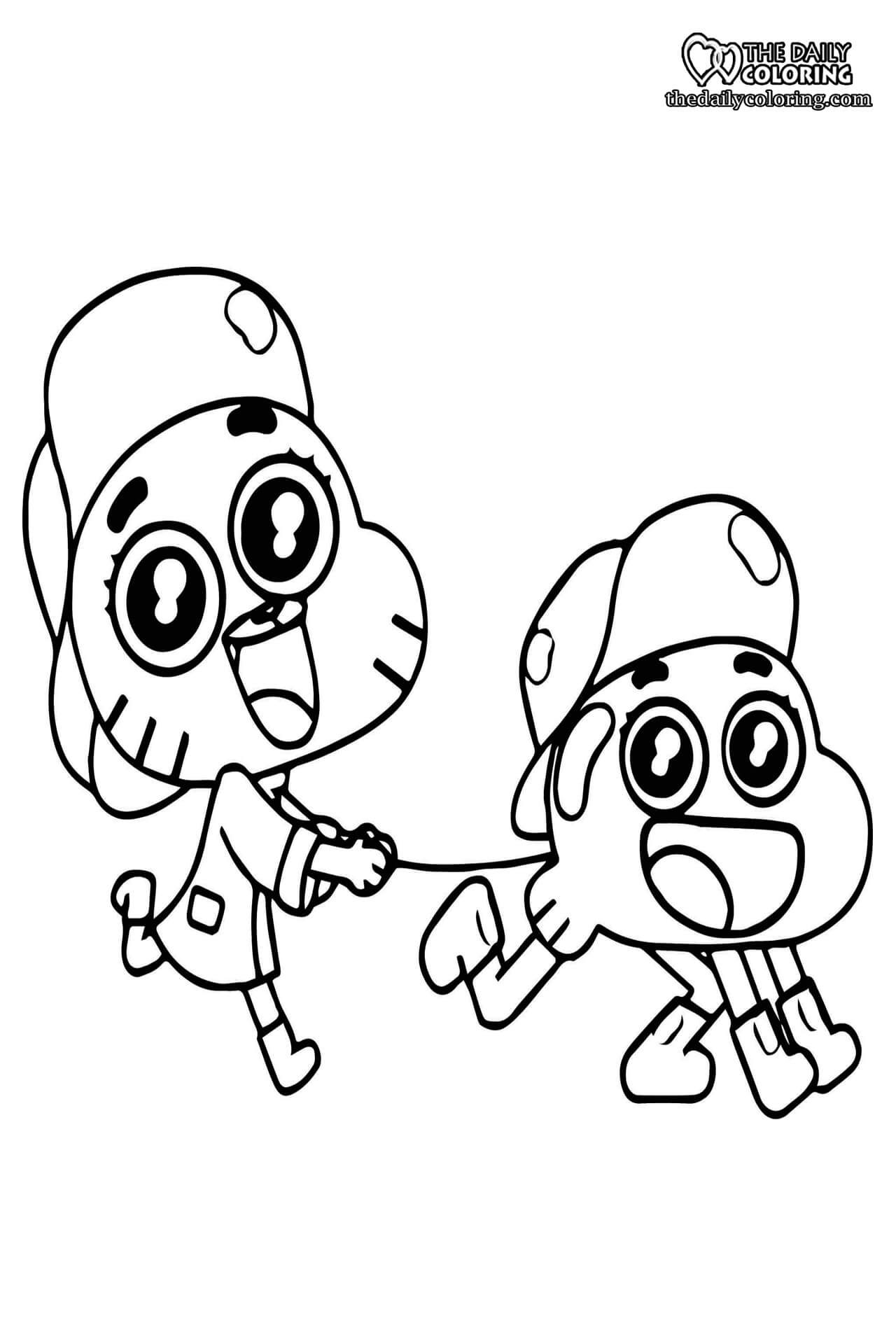 Gumball coloring pages rfreecoloringpages