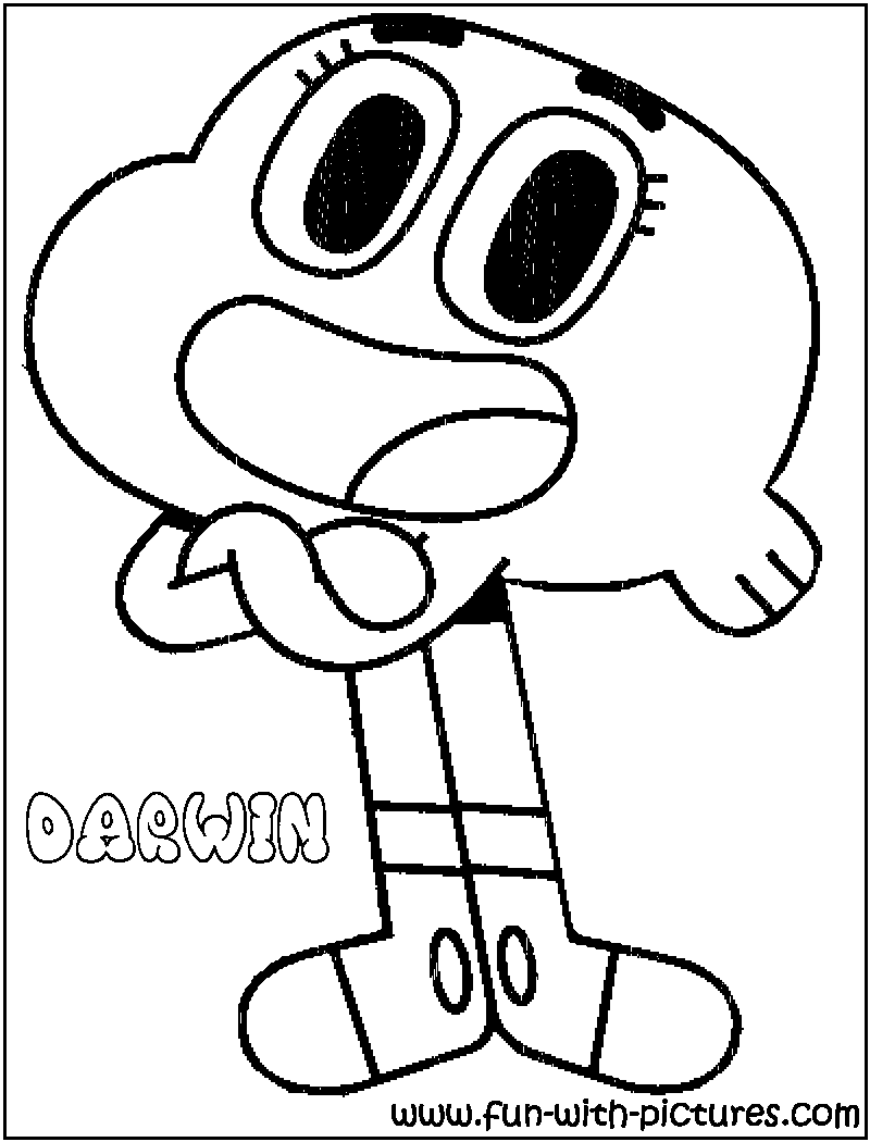 Gumball coloring pages