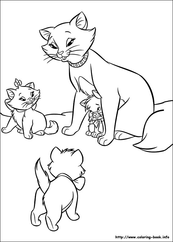 The aristocats coloring picture