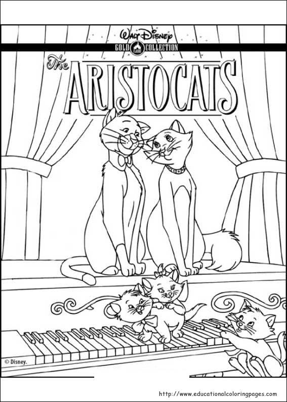 The aristocats coloring pages