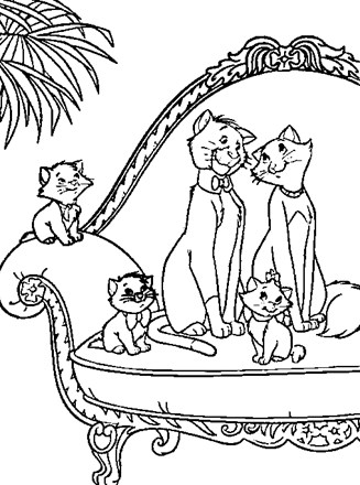 Aristocats coloring page