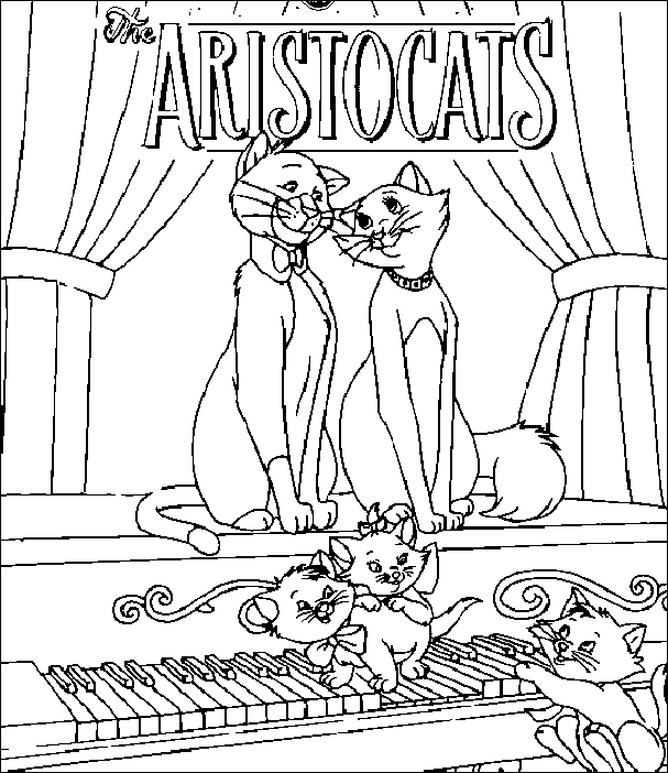 Coloring pages the aristocats