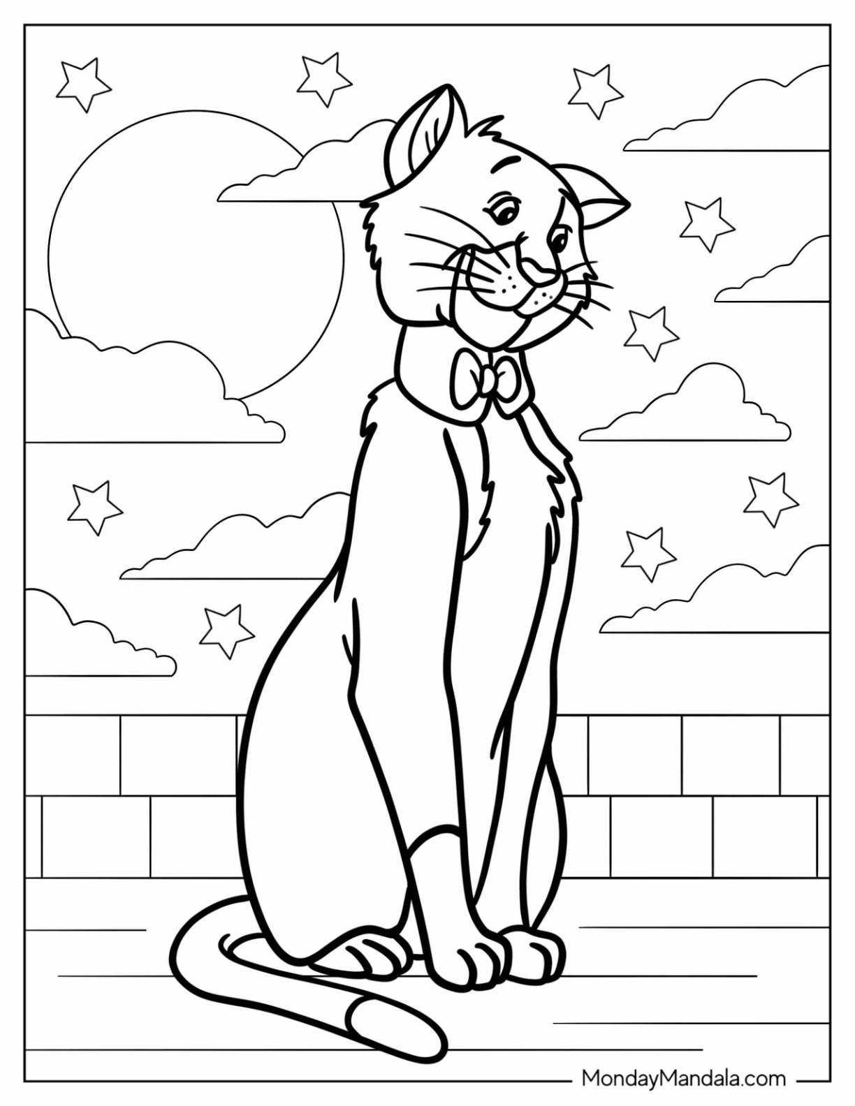 Aristocats coloring pages free pdf printables