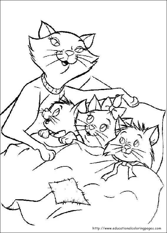 The aristocats coloring pages