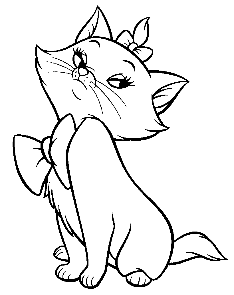 Drawing of the aristocats free to print and color