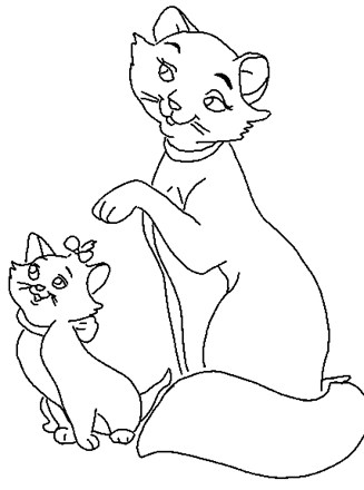 Aristocats coloring page