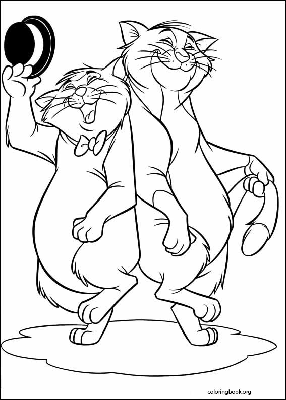 The aristocats coloring page