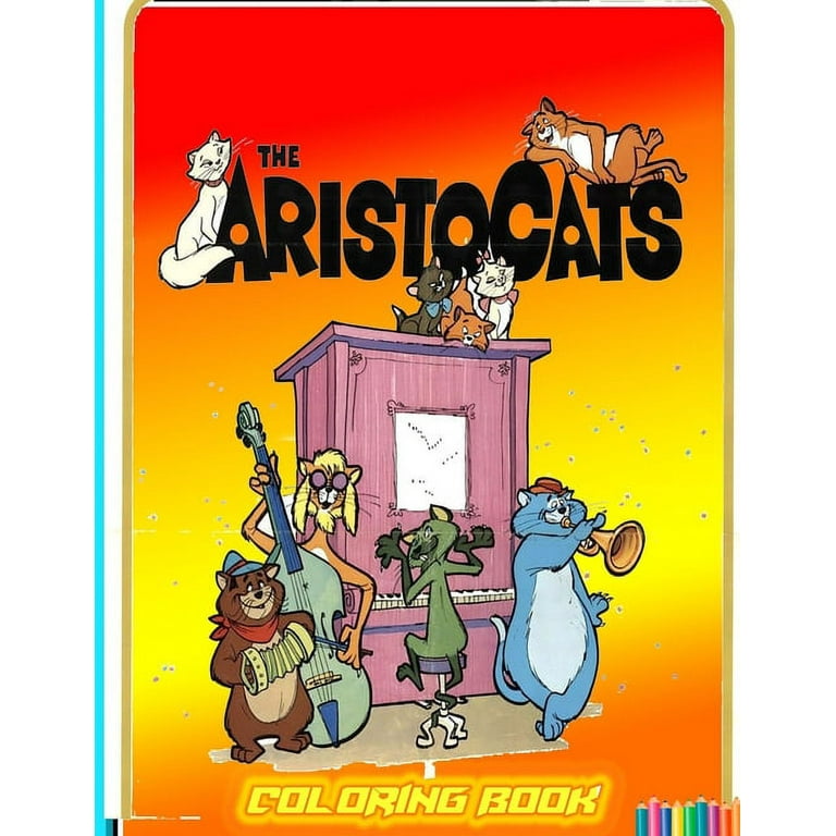 The aristocats coloring book over pages of high quality the aristocats colouring designs for kids and adults