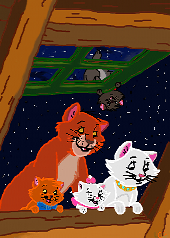 The aristocats coloring page contest by lasercats on