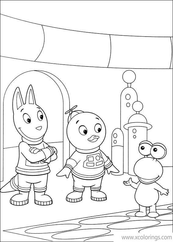 Backyardigans coloring pages austin pablo and boinga