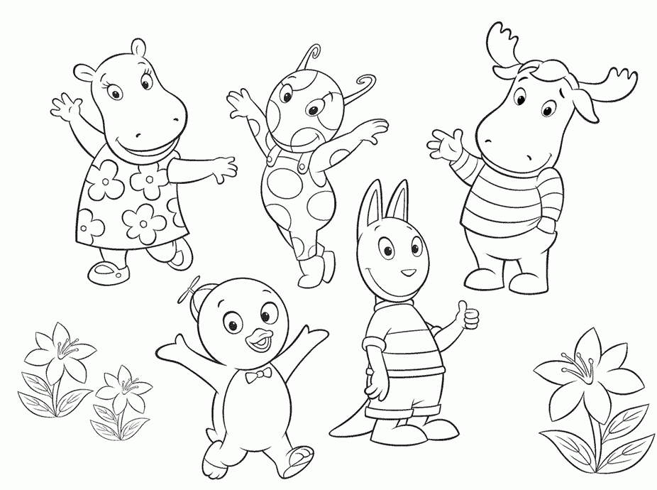 Free printable backyardigans coloring pages for kids