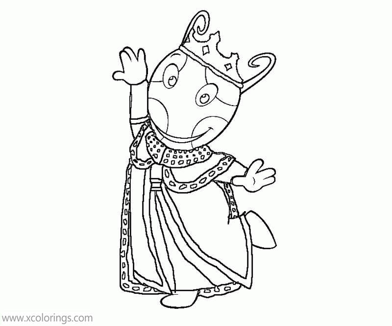 Backyardigans coloring pages queen uniqua