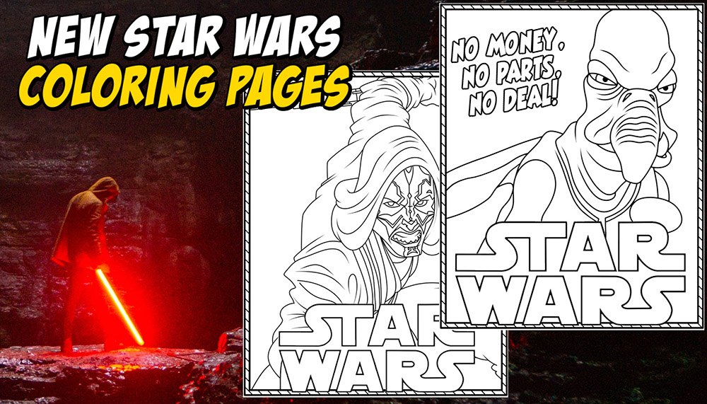 New star wars coloring pages released