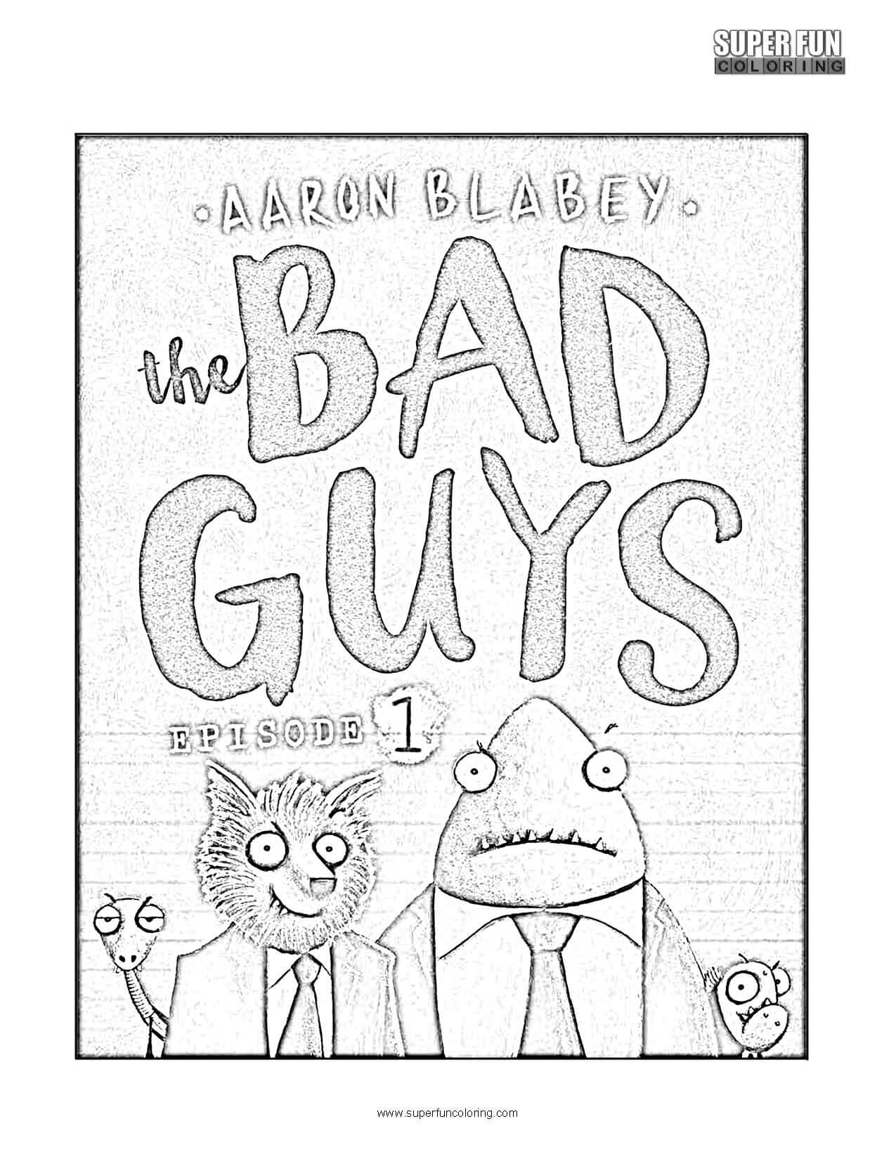 The bad guys coloring page