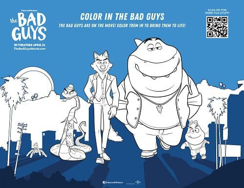 Free the bad guys coloring sheets kids activities