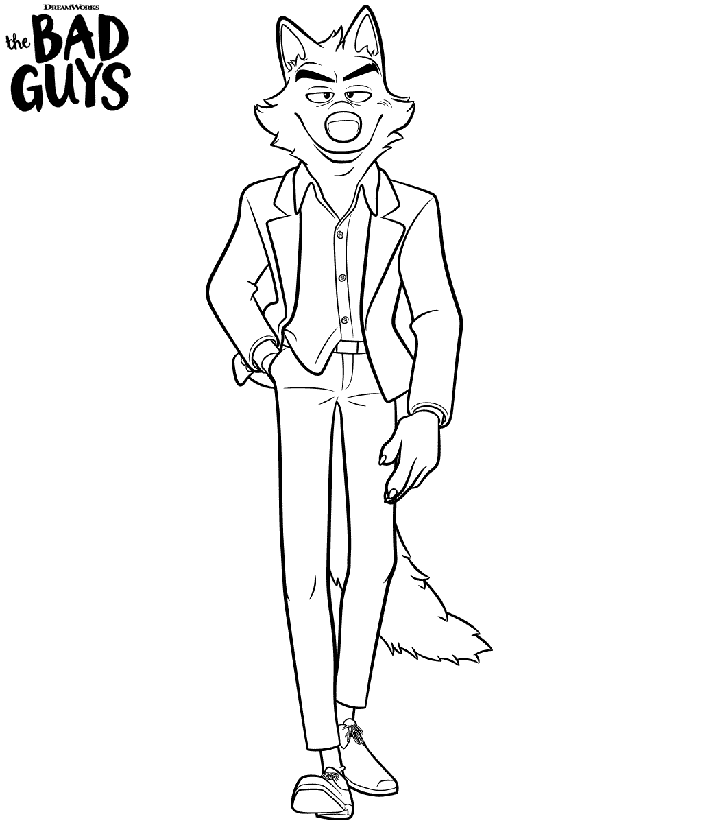 The bad guys coloring pages printable for free download