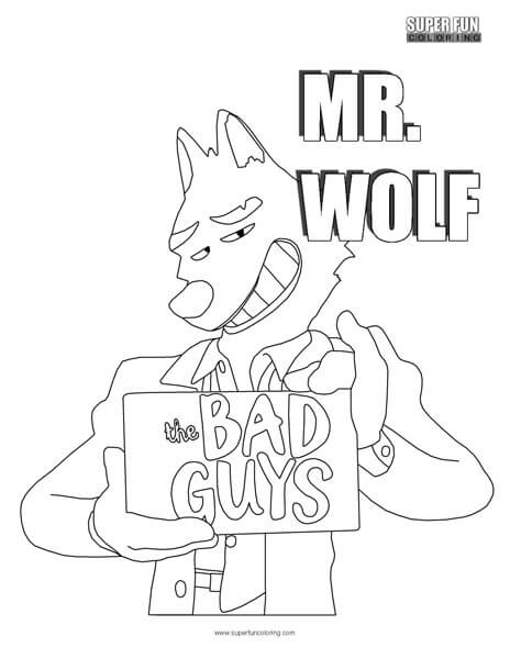 Bad guys mr wolf coloring