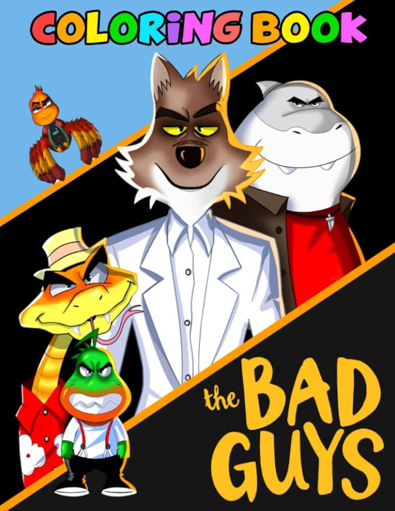 The bäd guys coloring book the bäd guys coloring book for kids ages